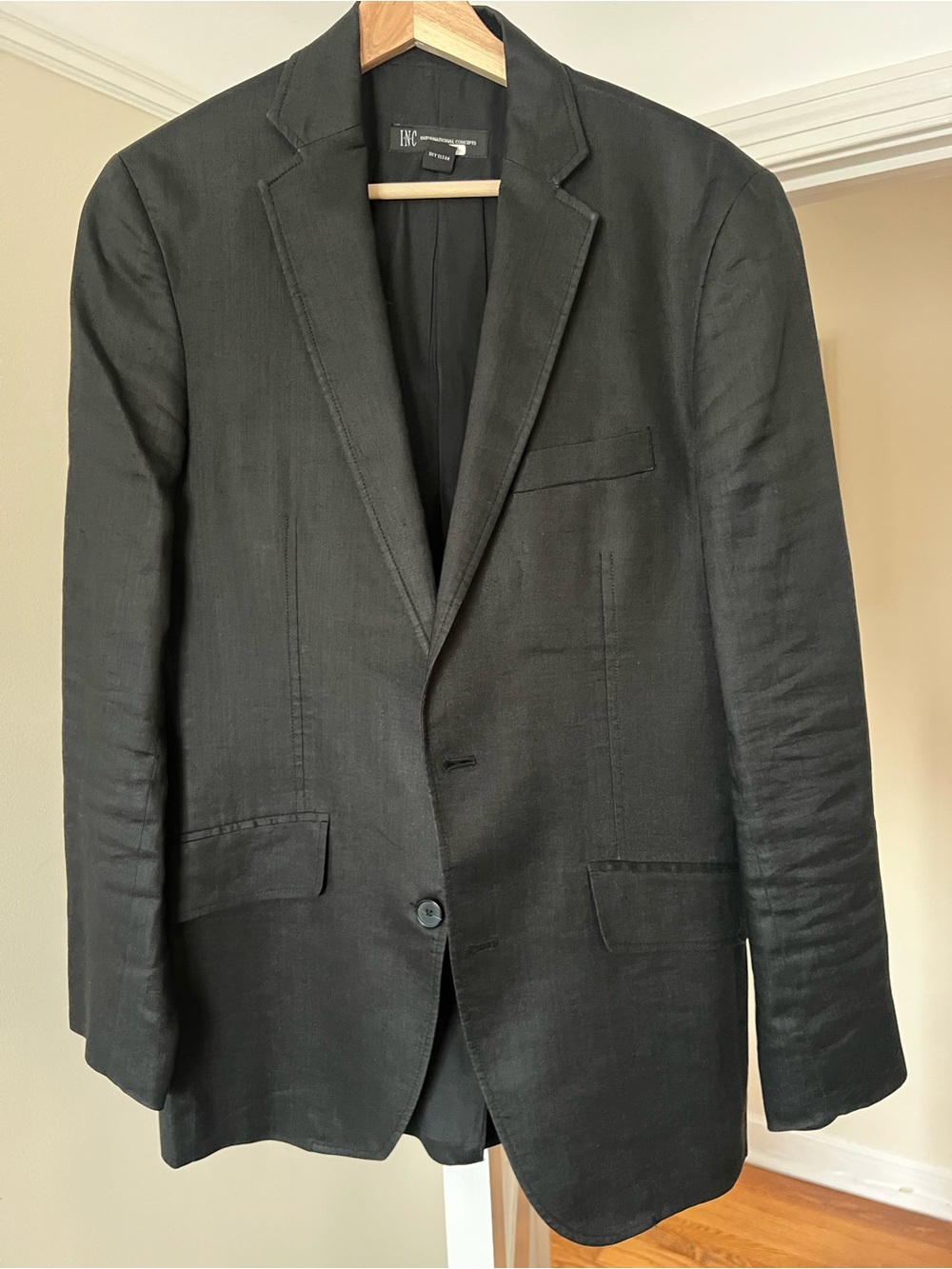 Black Linen Blazer